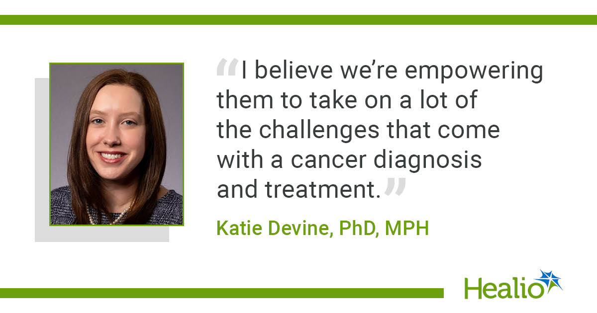 Quote from Katie Devine, PhD